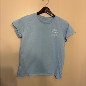 Pura Vida Light Blue Graphic Tee
